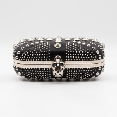 Skull Clutch Britannia Union Jack Studded Black Leather