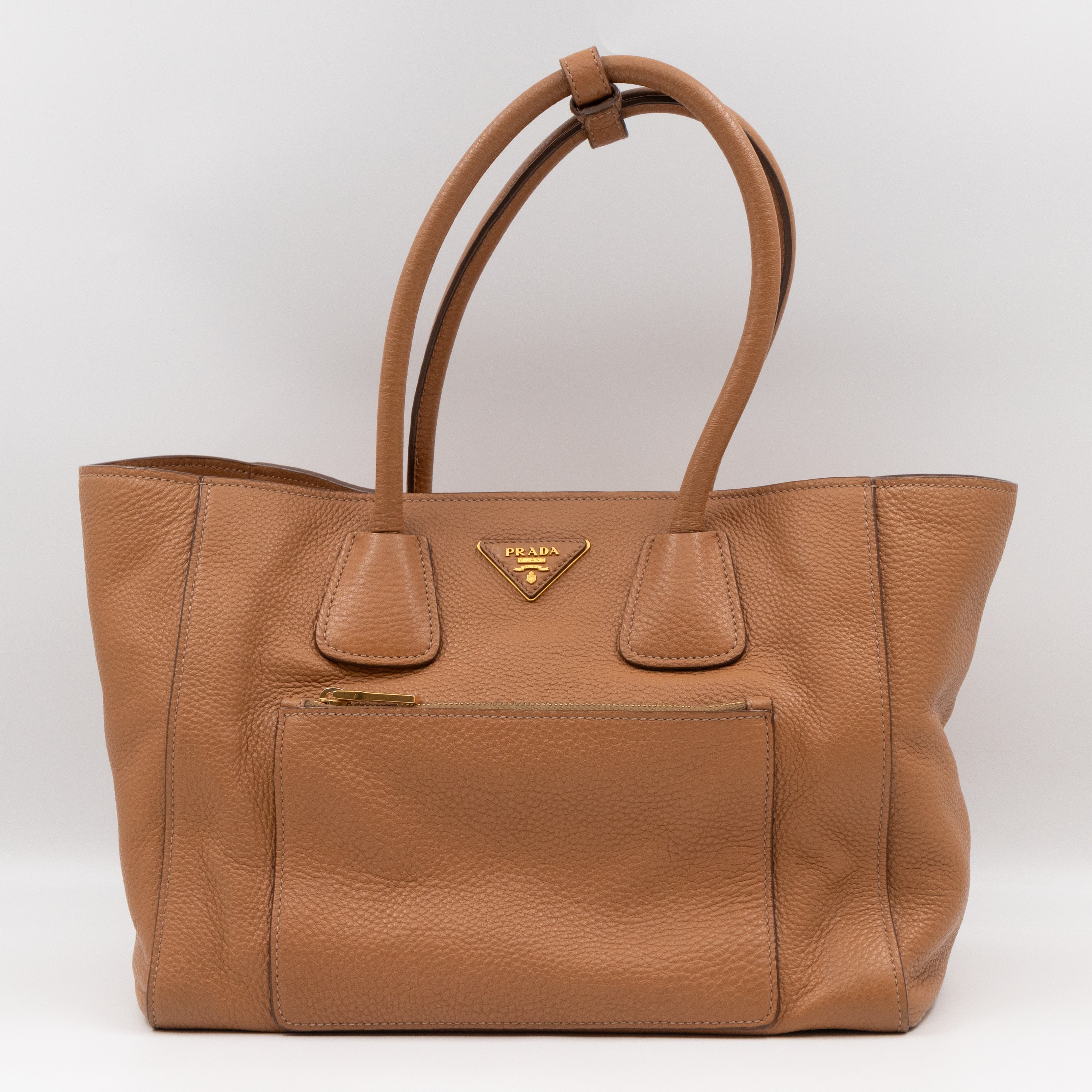 Shoulder Tote Bag Sughero Vitello Daino Leather