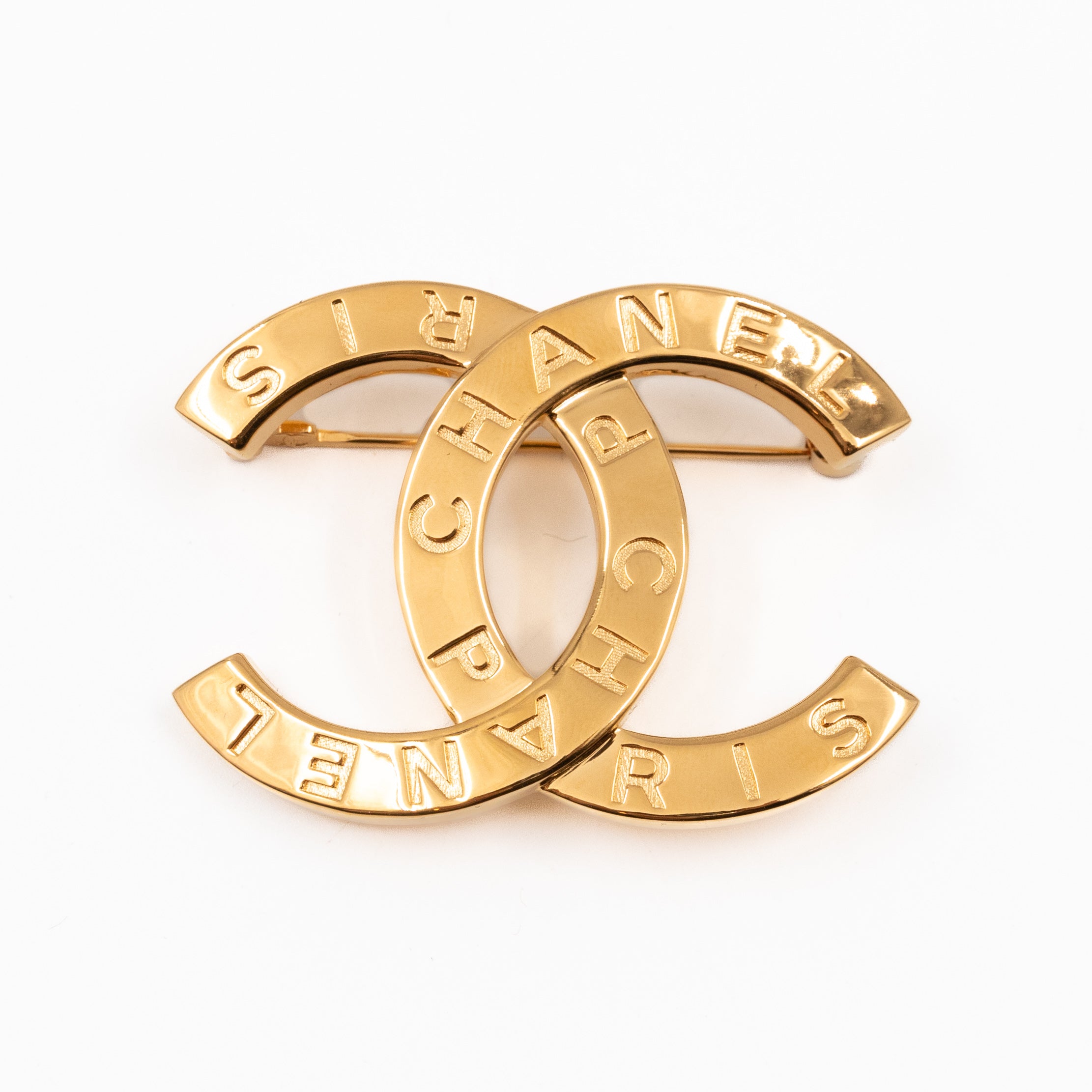 CC Brooch Letters Gold