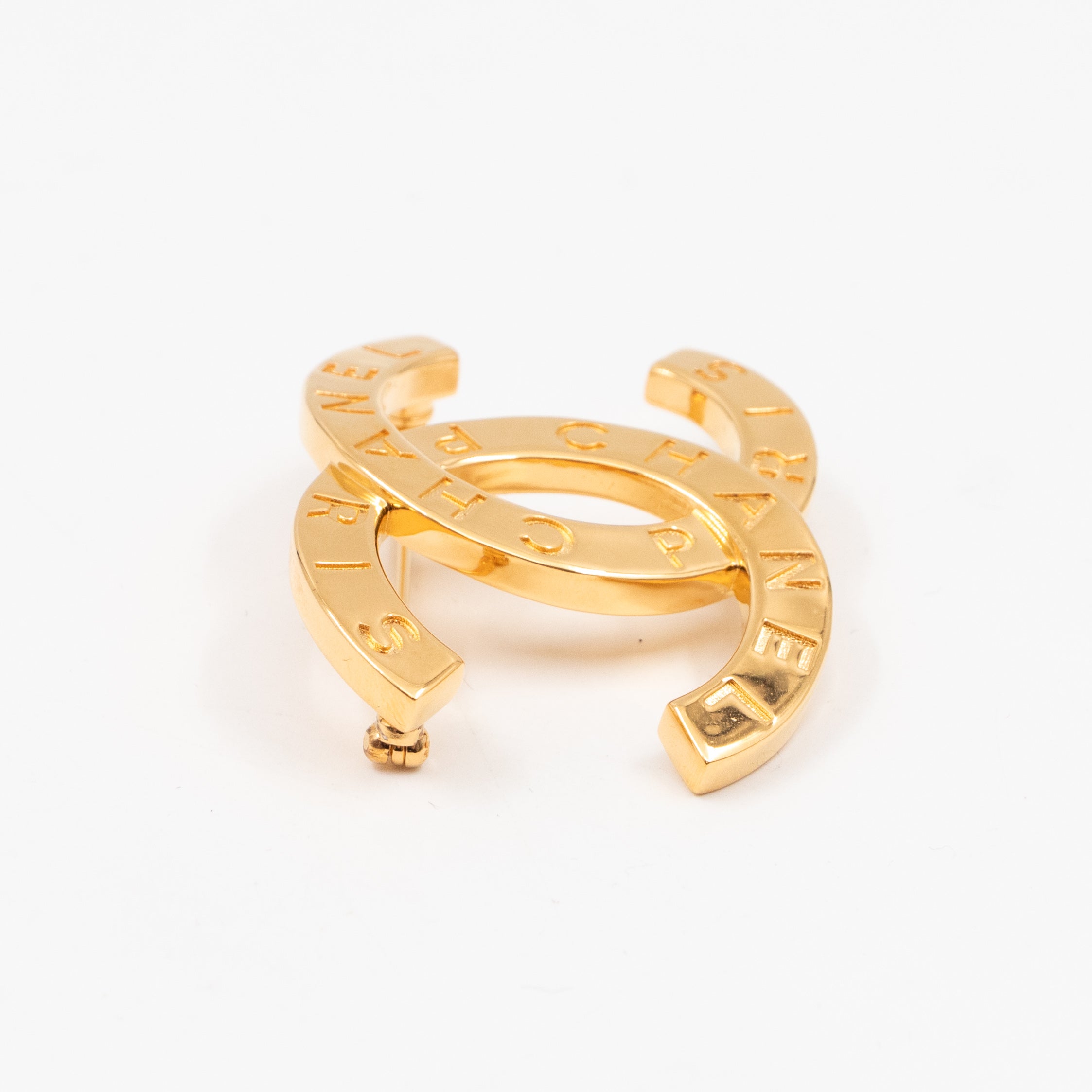 CC Brooch Letters Gold