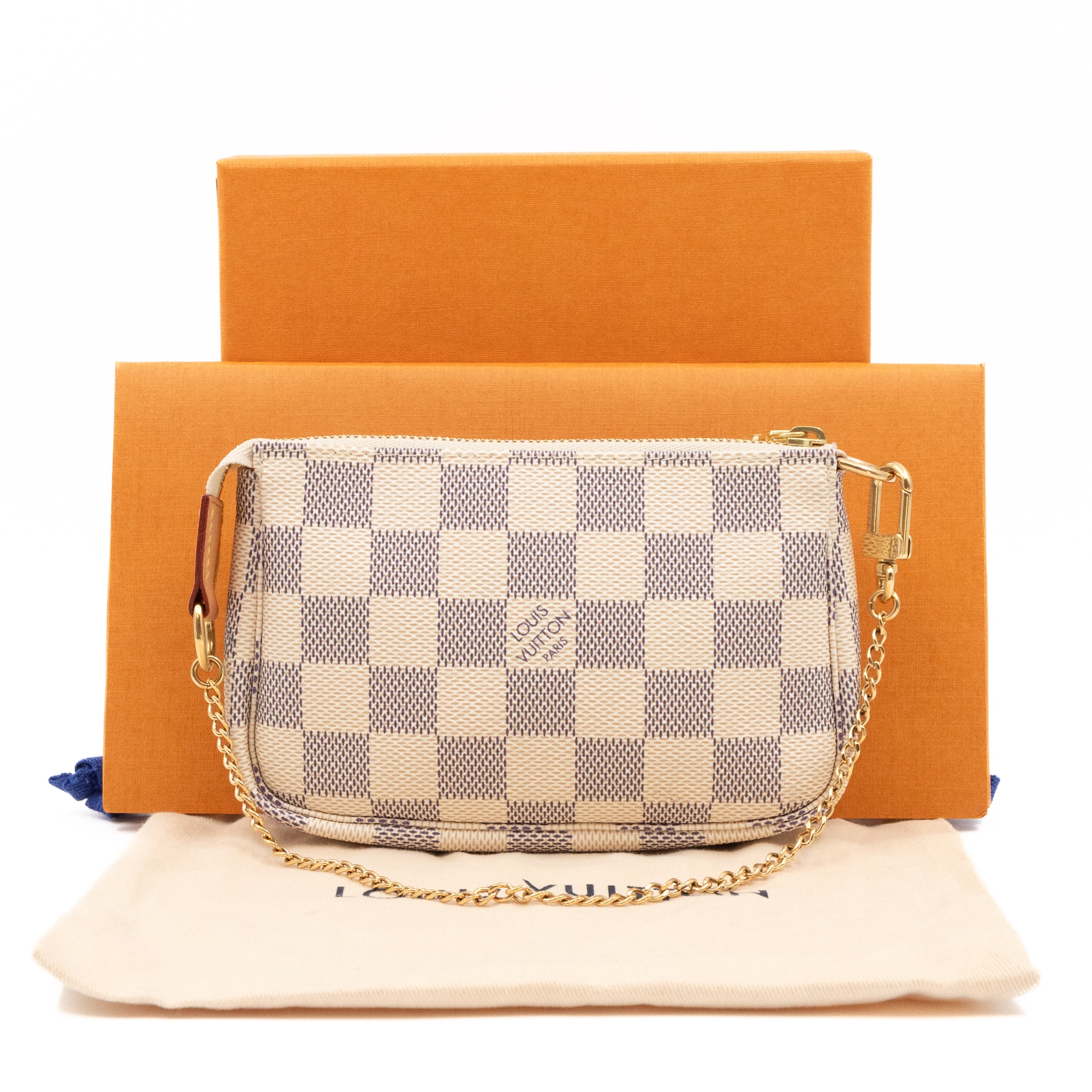 Louis vuitton pochette accessoires best sale damier azur