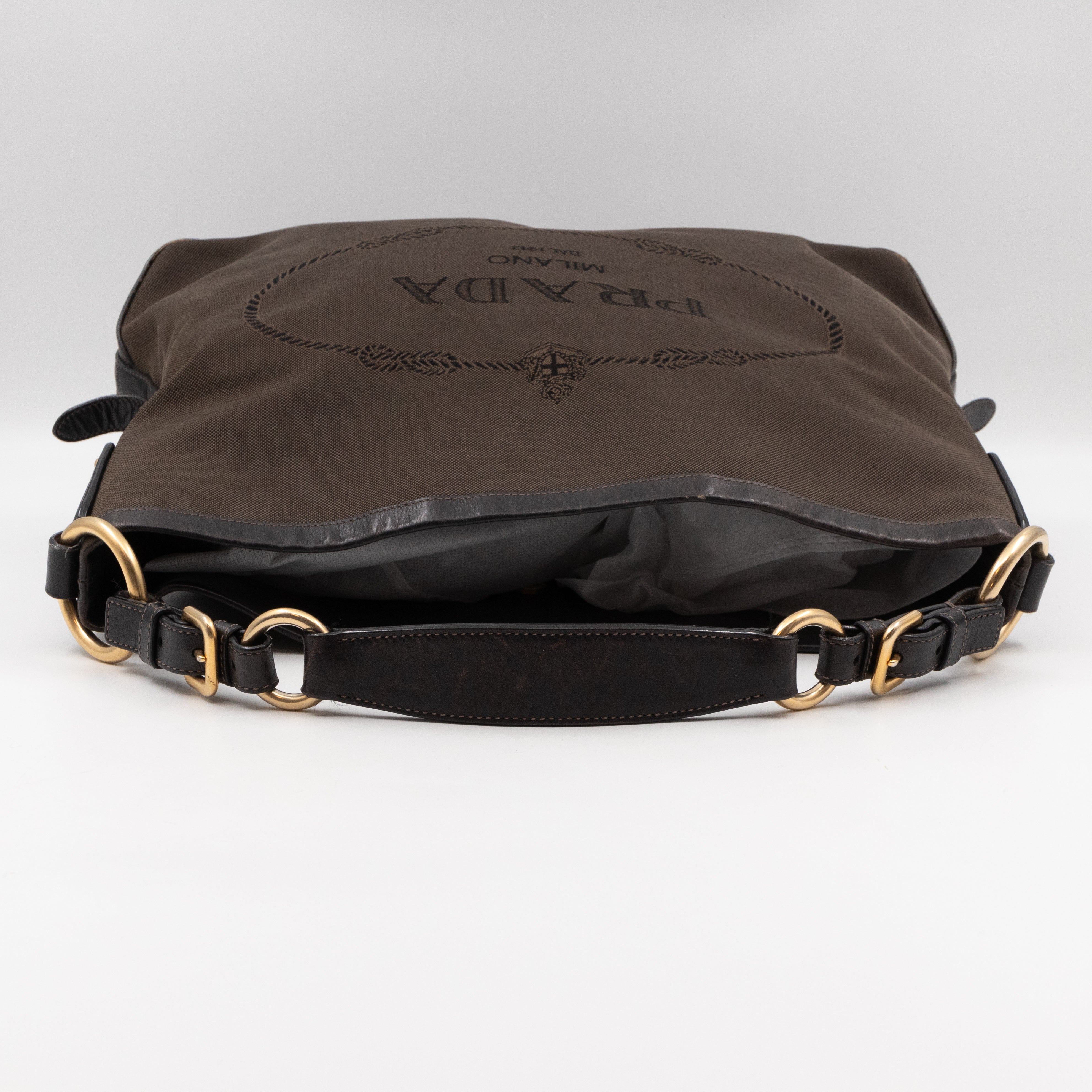 Canapa Hobo Brown Canvas
