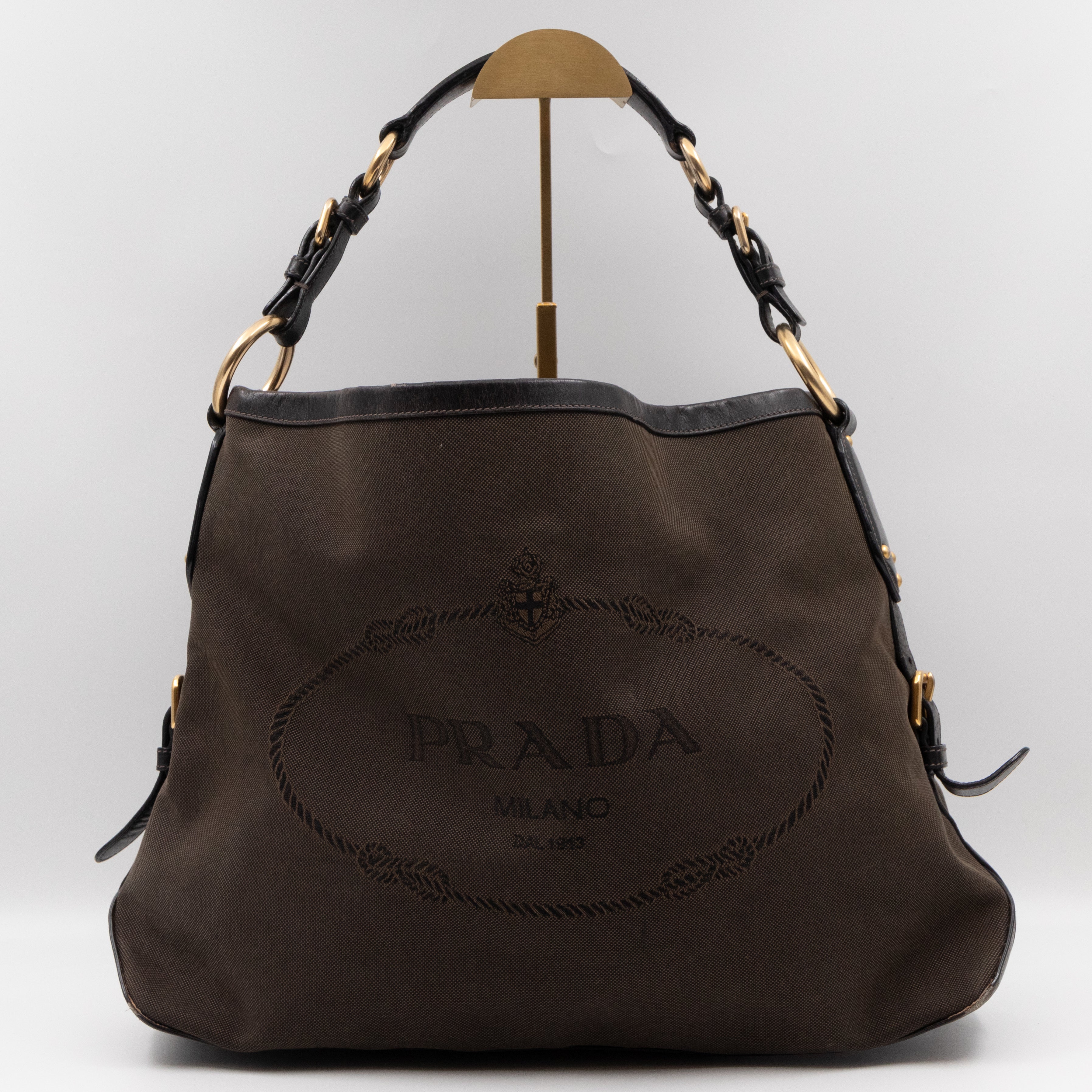 Canapa Hobo Brown Canvas
