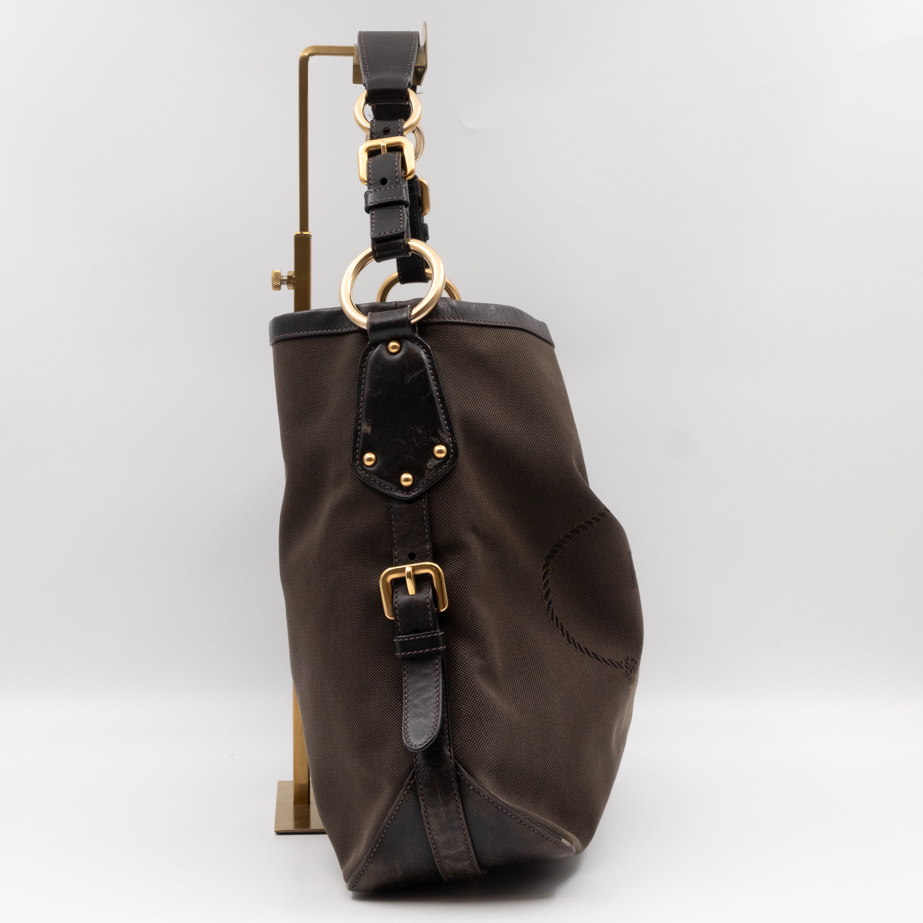 Canapa Hobo Brown Canvas