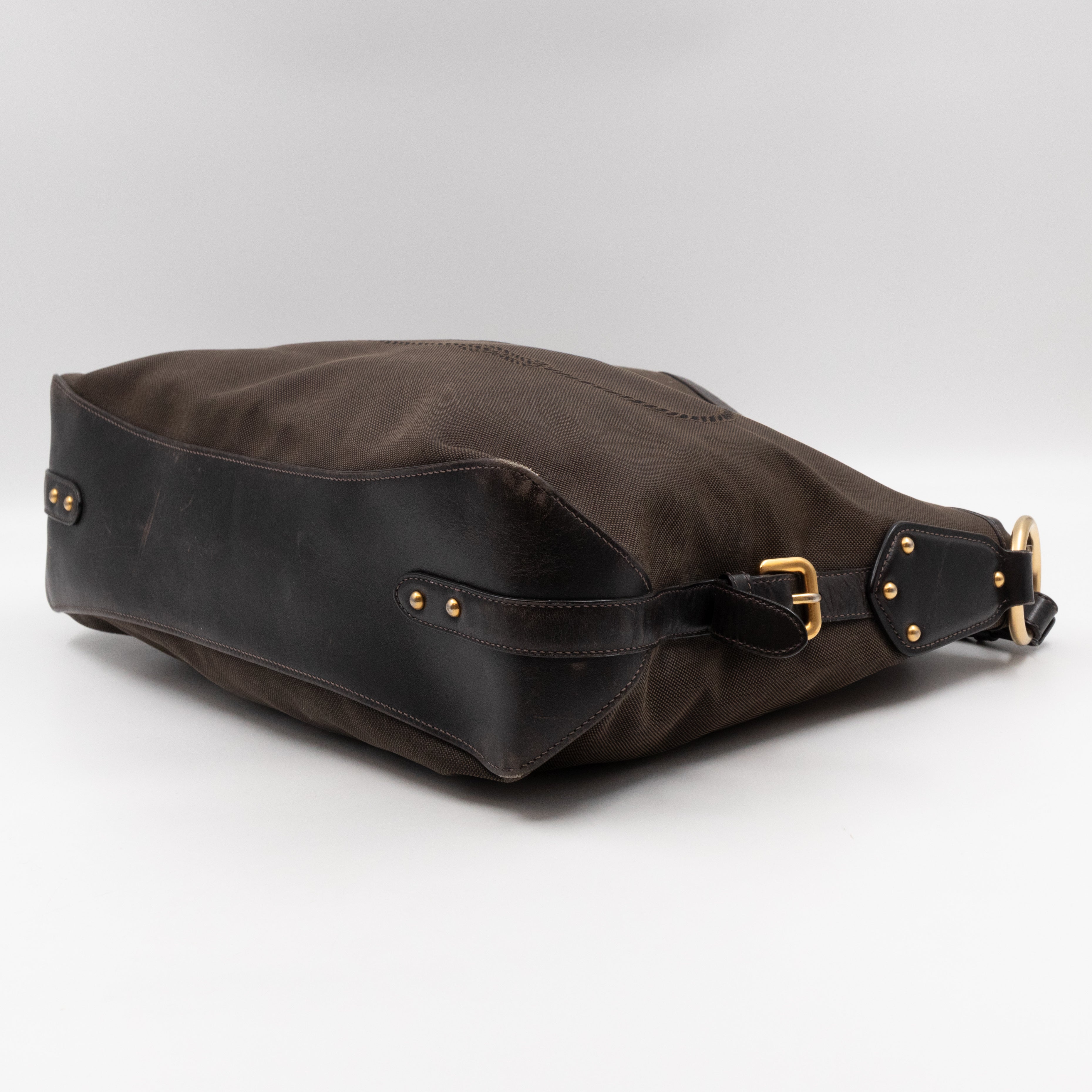 Canapa Hobo Brown Canvas