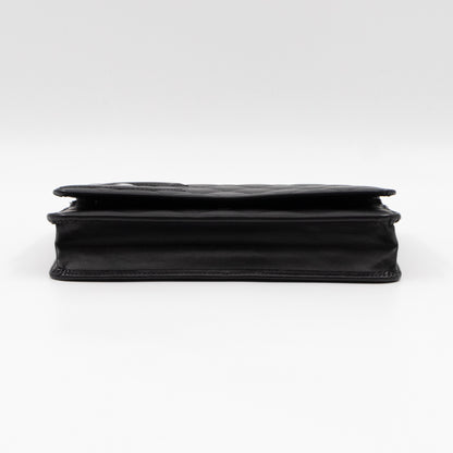 Cambon Wallet On Chain Black Leather