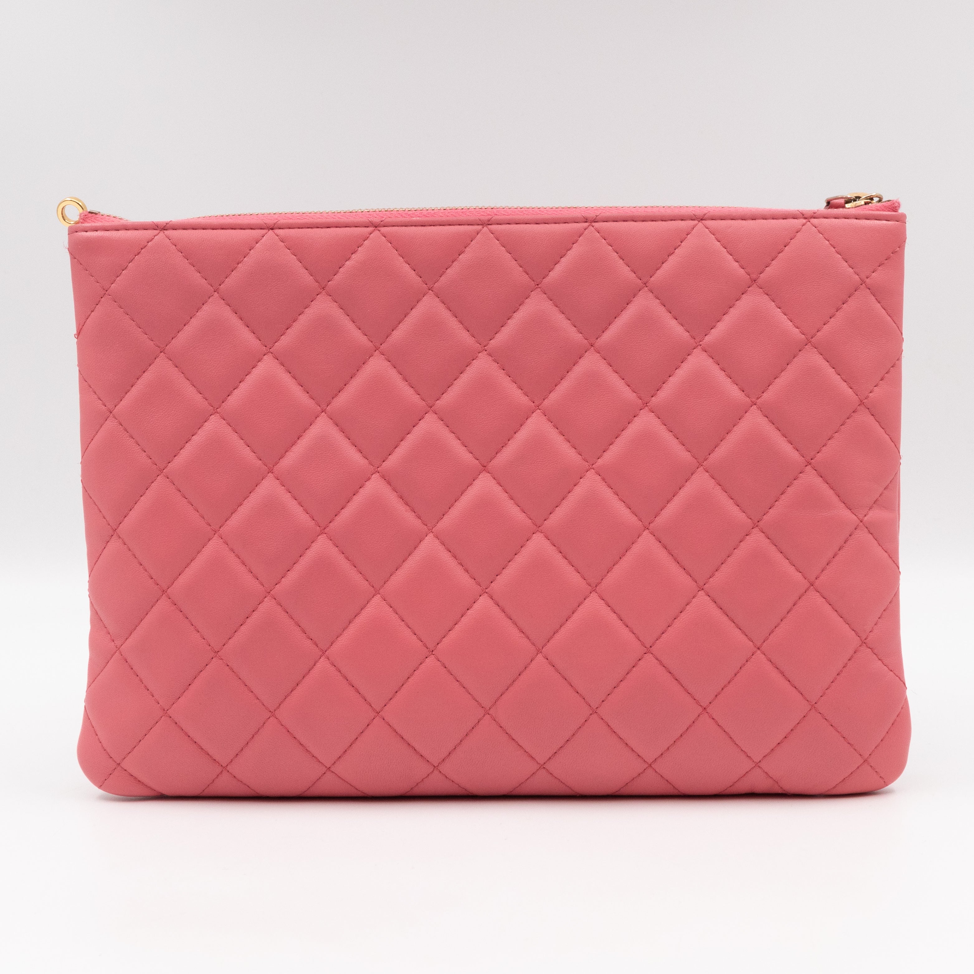 Chanel Chanel Casino Medium O Case Pink Leather with Charm