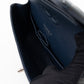 Classic Double Flap Medium Navy Patent Leather