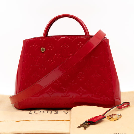 Montaigne BB Red Vernis Leather