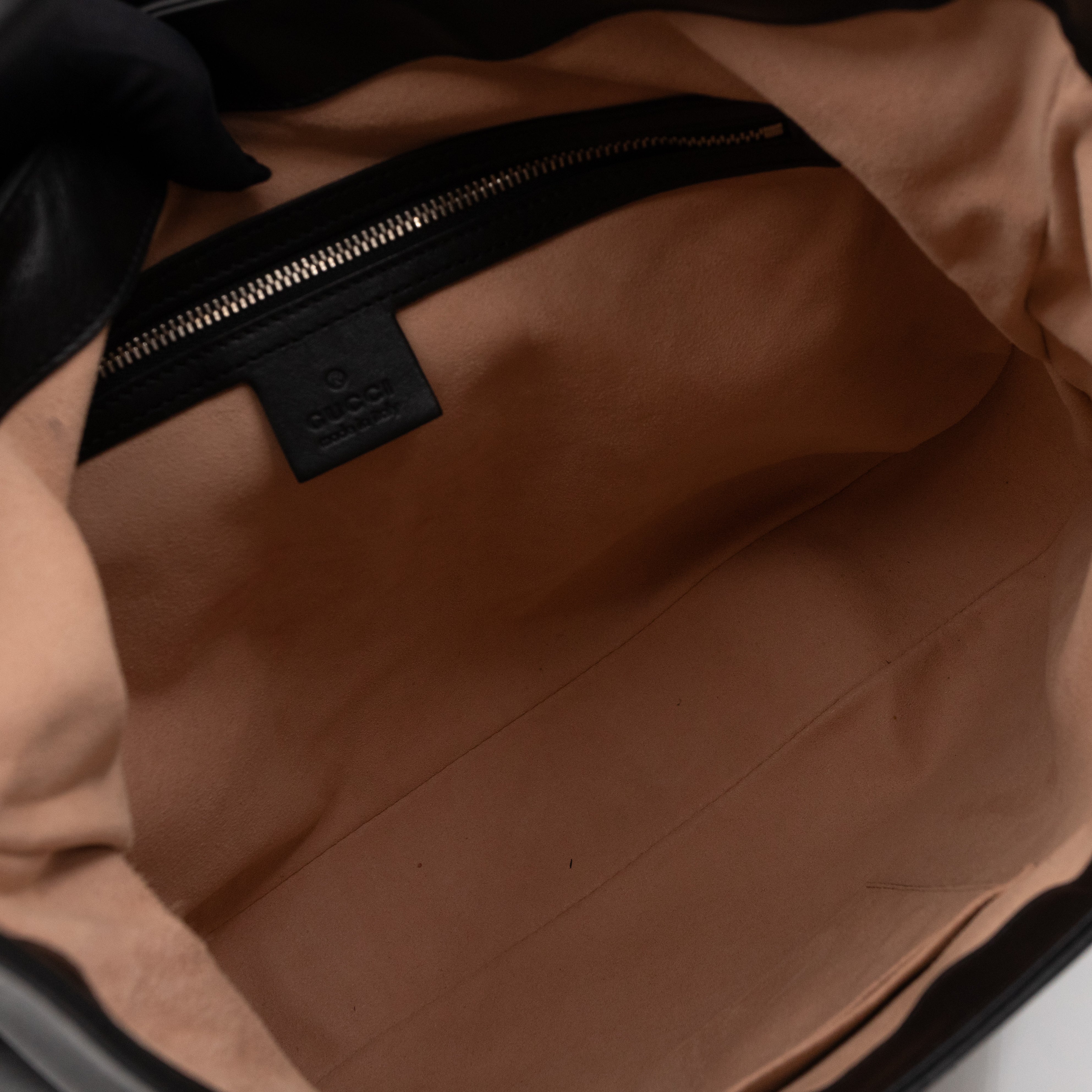 Dionysus Medium Hobo Web Black Leather