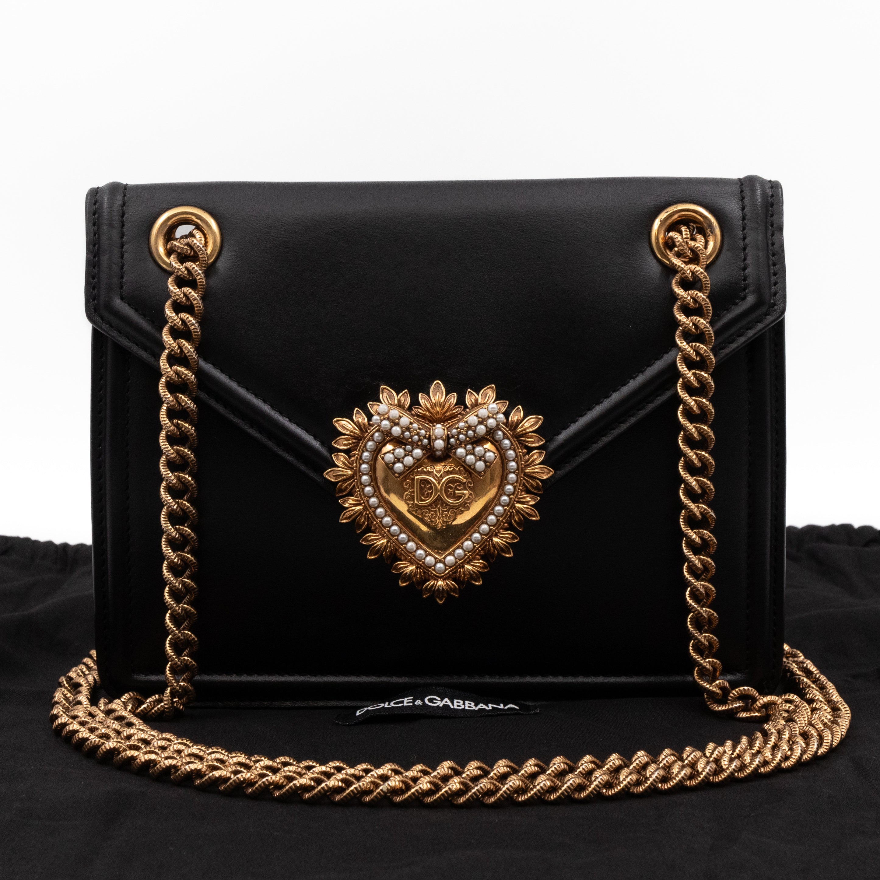 Devotion Black Calfskin Leather