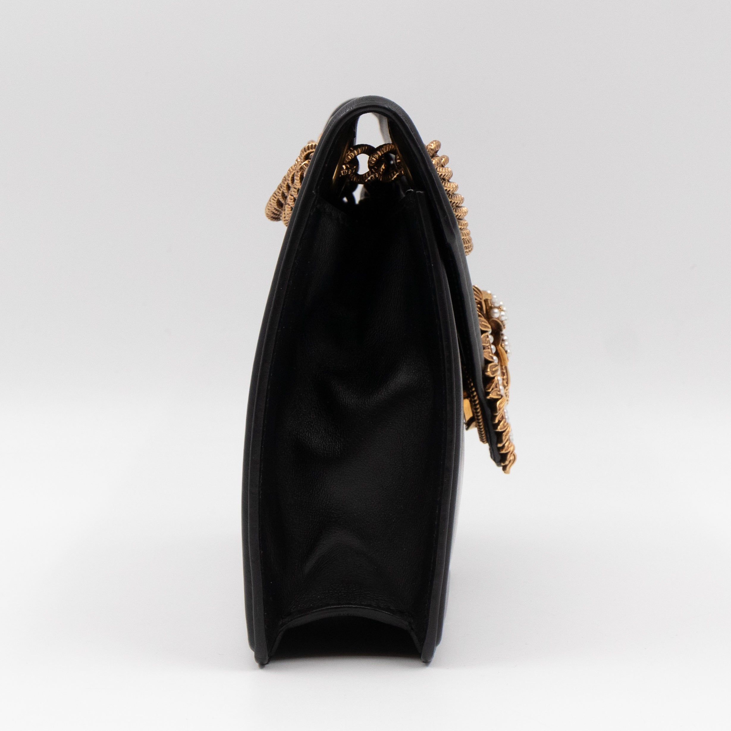 Devotion Black Calfskin Leather
