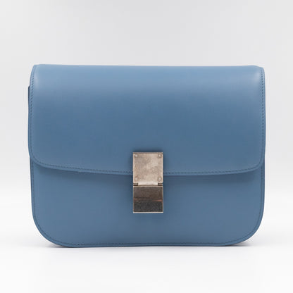 Classic Box Medium Blue Leather
