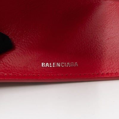 Logo Tri-fold Card Wallet Red Python