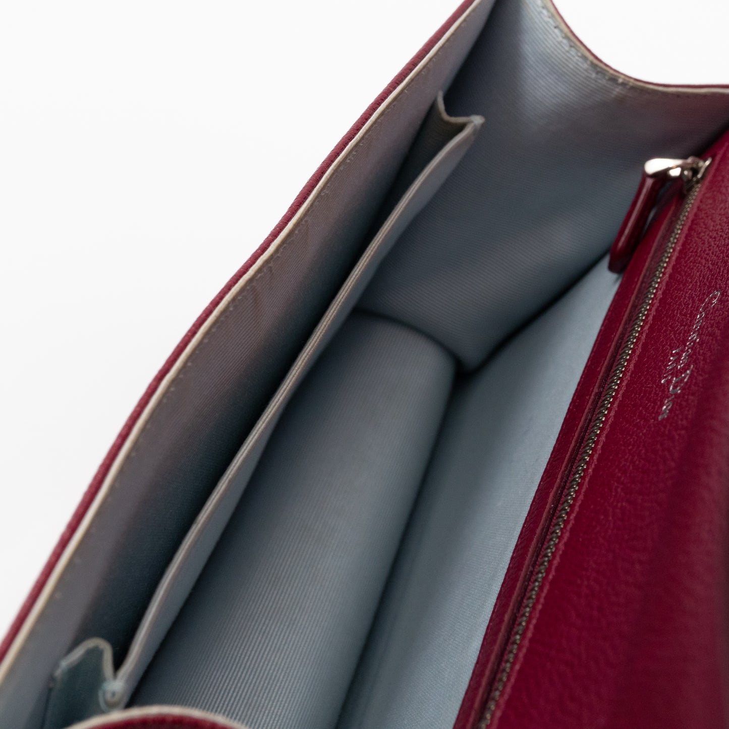 Diorama Medium Flap Bag Burgundy Leather