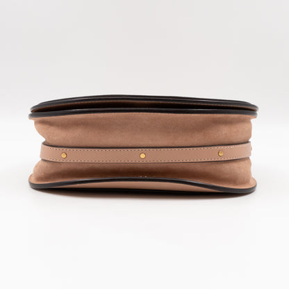Nile Bracelet Bag Medium Beige Leather
