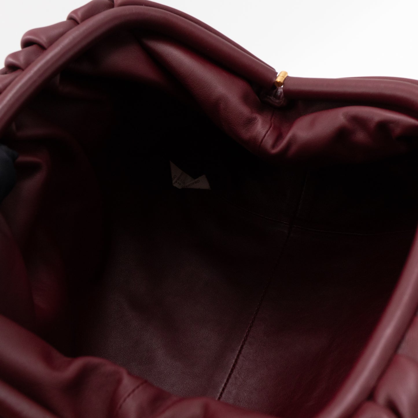 The Pouch Clutch Leather Burgundy
