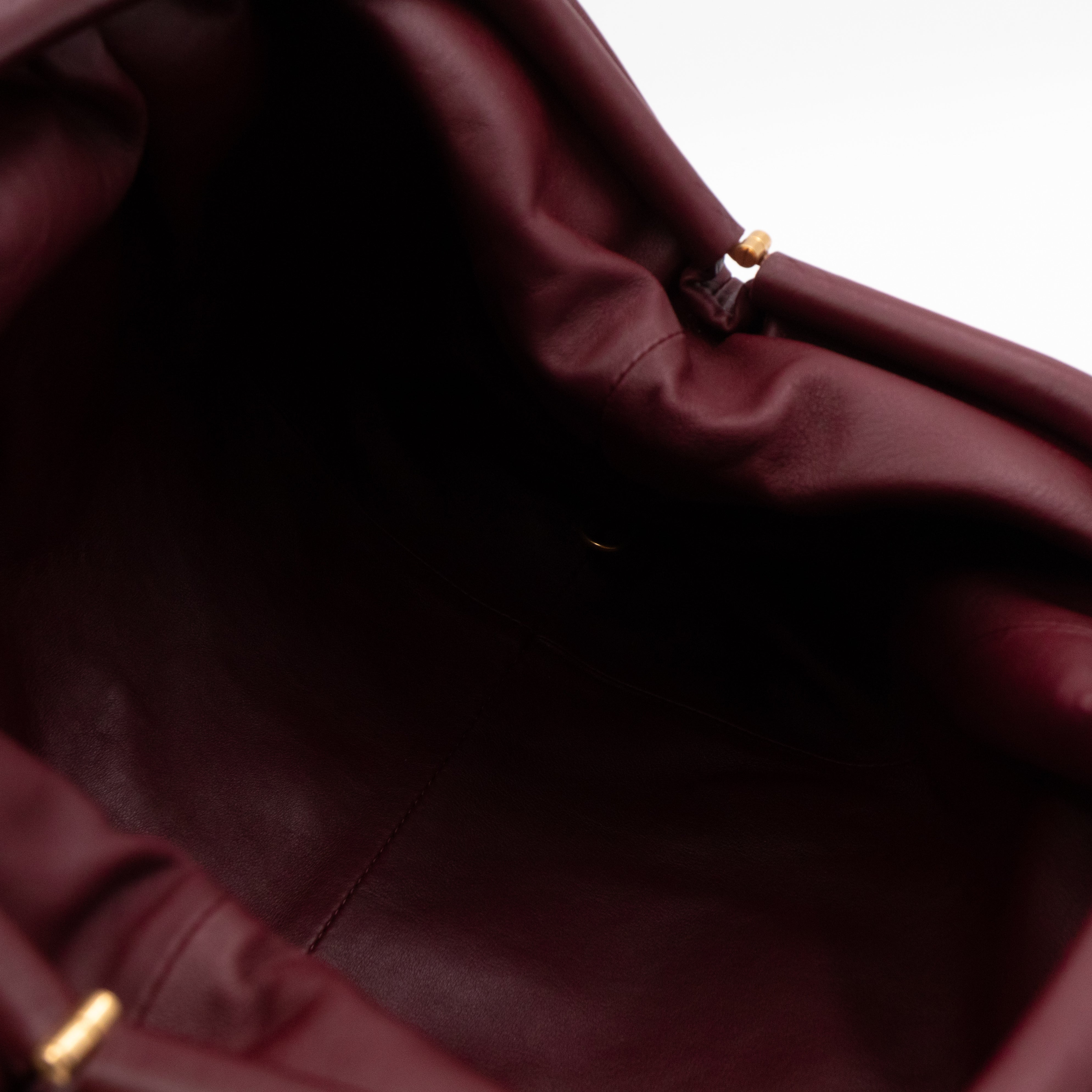 The Pouch Clutch Leather Burgundy