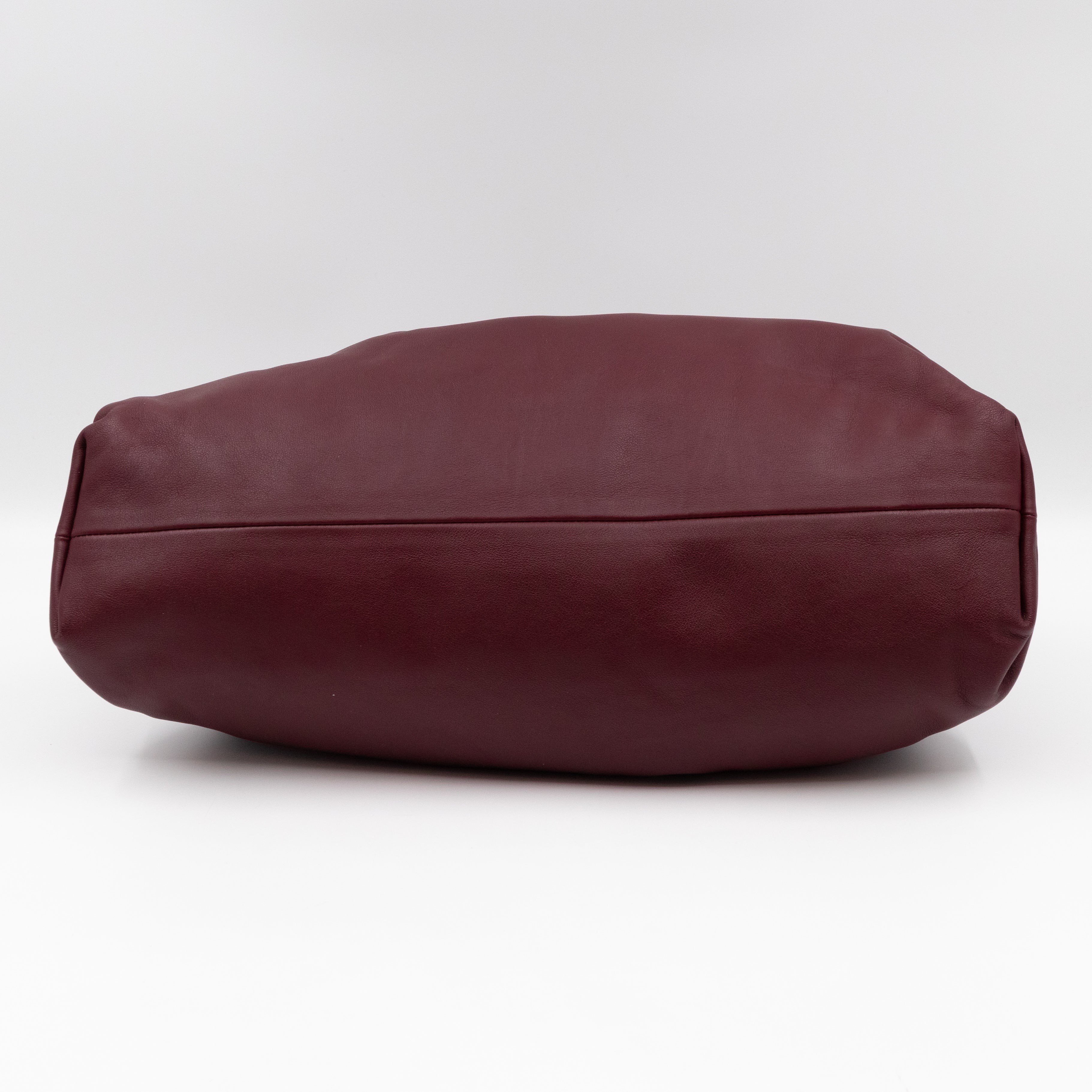 The Pouch Clutch Leather Burgundy