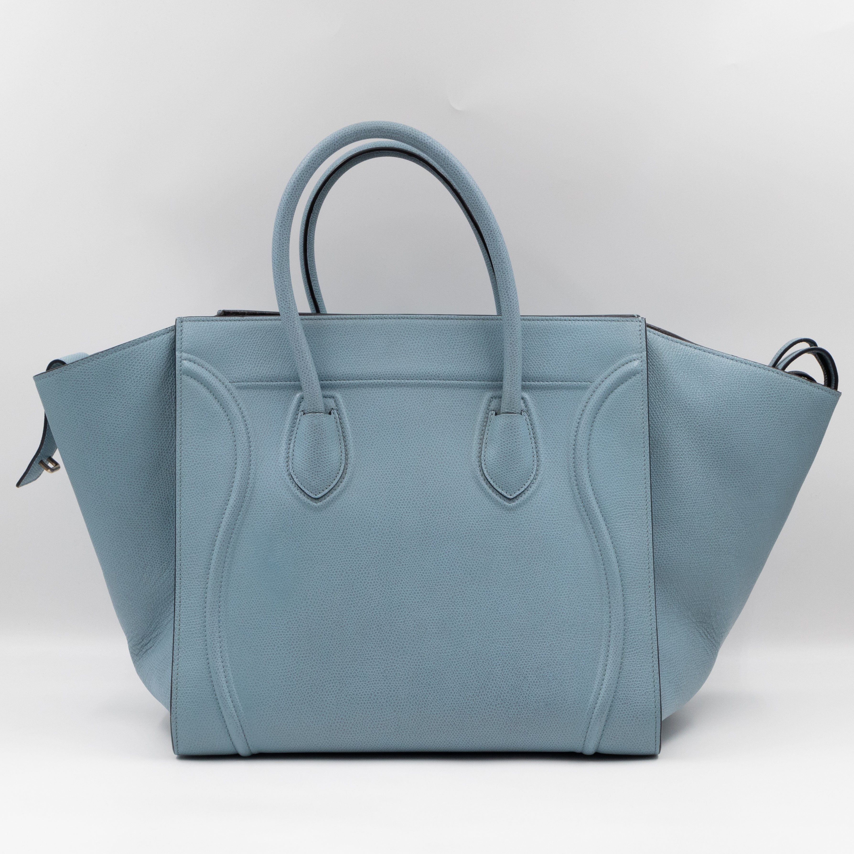 Phantom Medium Luggage Slate Blue Leather