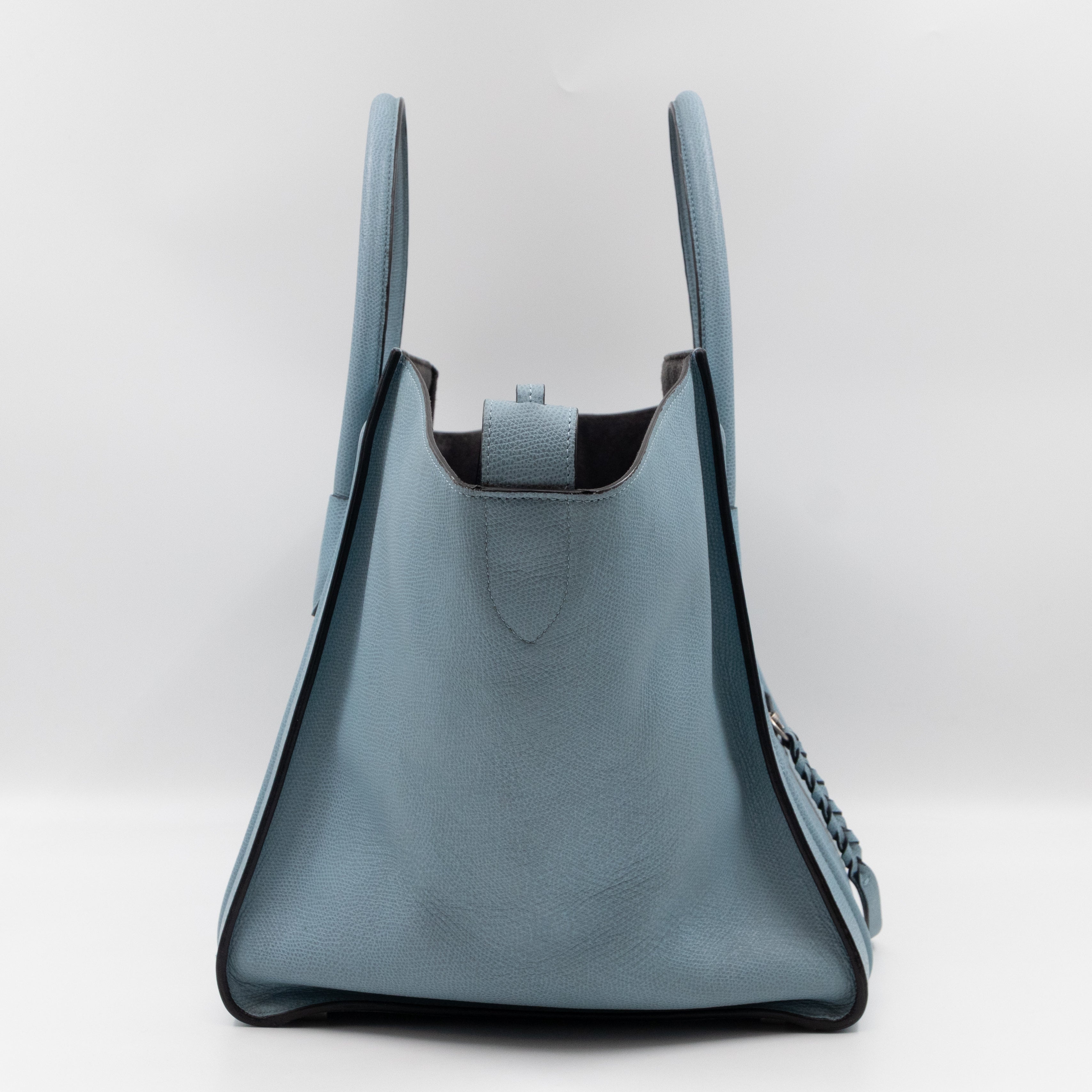 Phantom Medium Luggage Slate Blue Leather