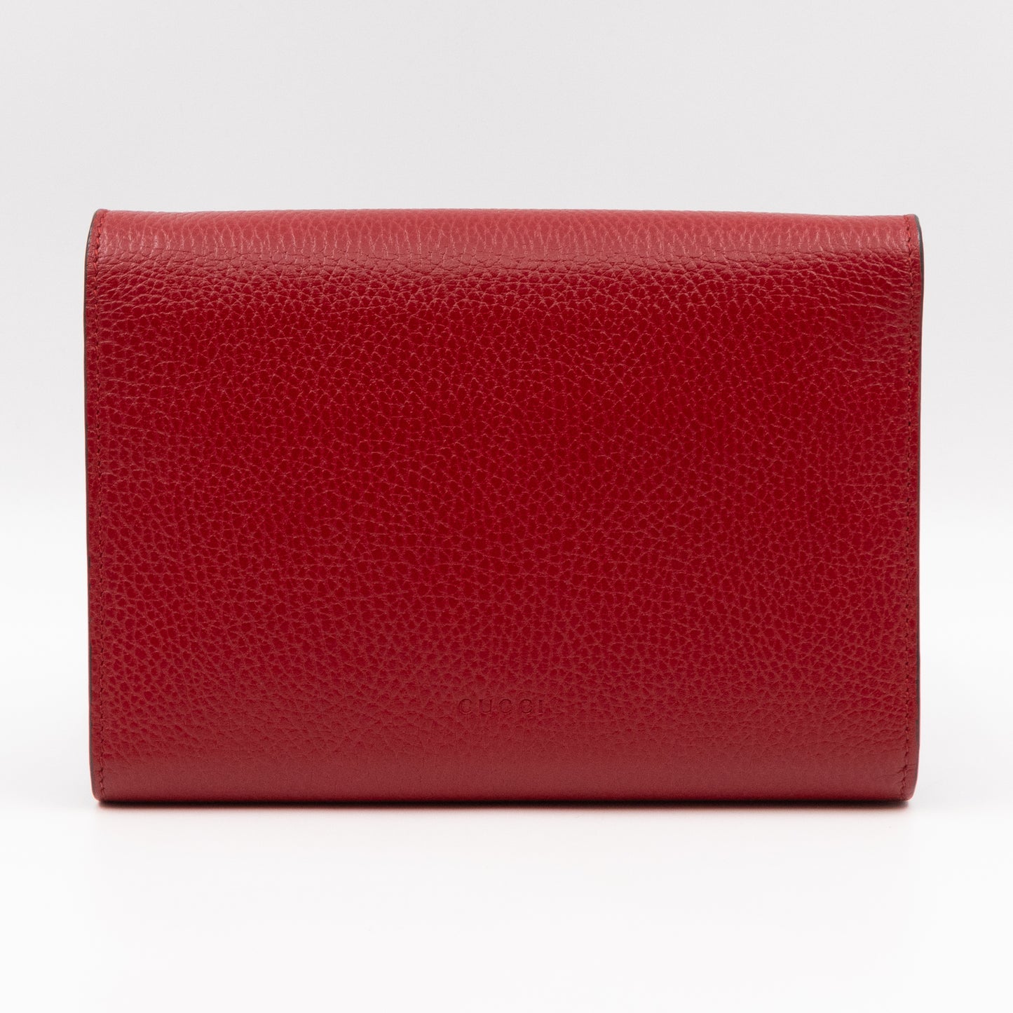Dionysus Mini Chain Wallet Red Leather
