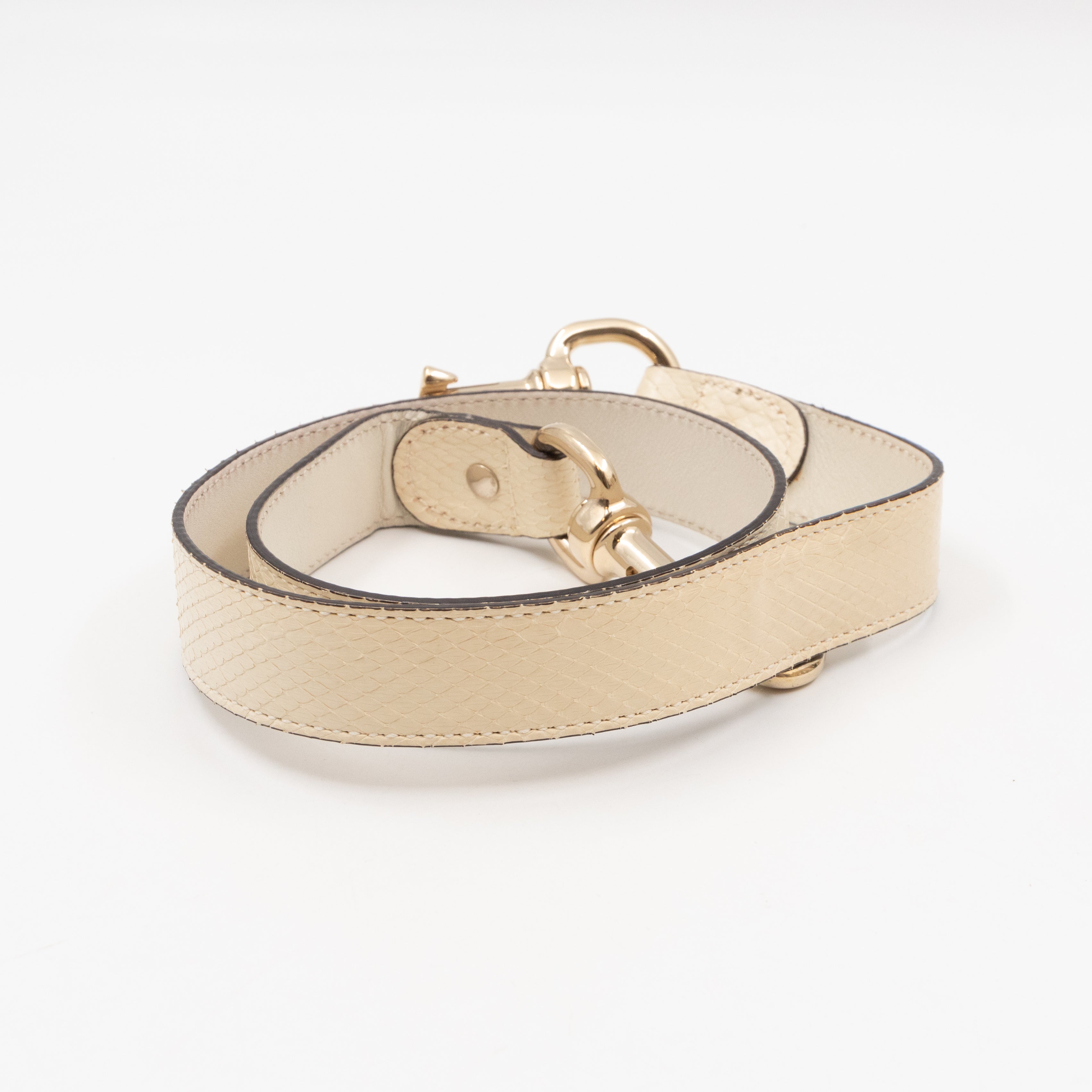 Large Indy Top Handle Bag White Python Leather Tattoo