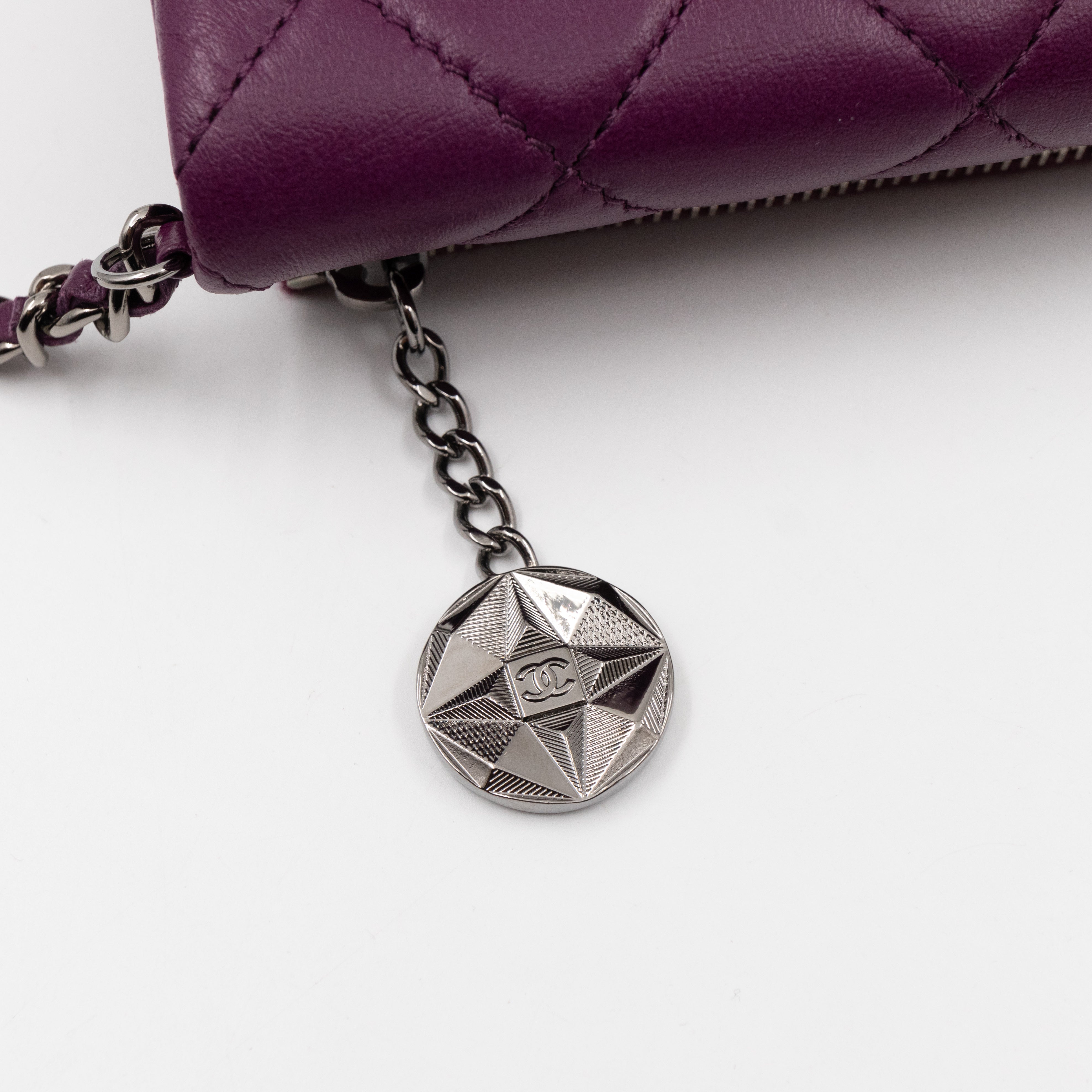 Mini Mineral Nights Flap Crossbody Bag Purple Leather