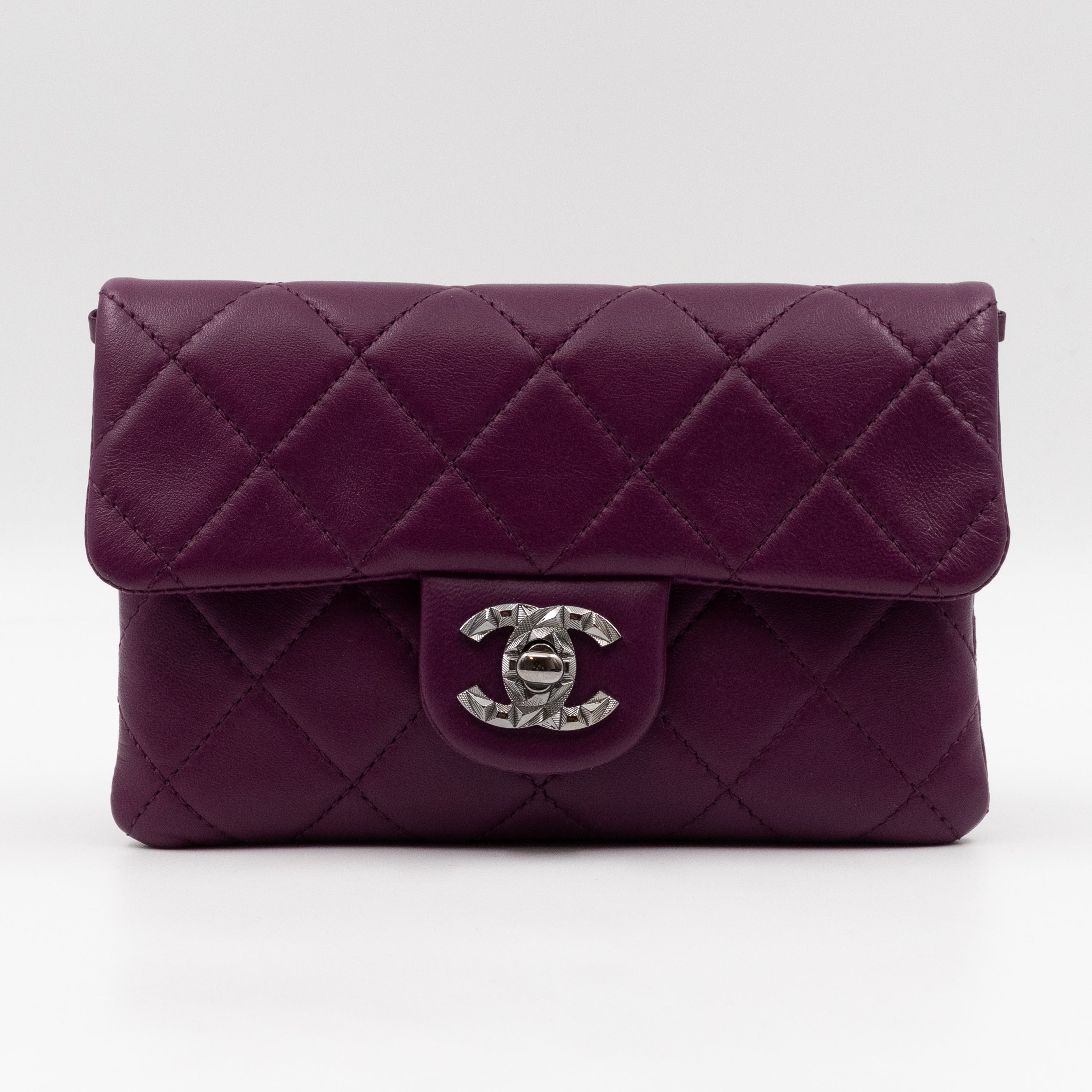 Mini Mineral Nights Flap Crossbody Bag Purple Leather