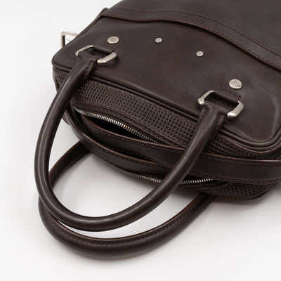 Bequia Porte Document Vertical Brown Leather