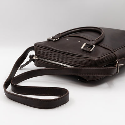 Bequia Porte Document Vertical Brown Leather