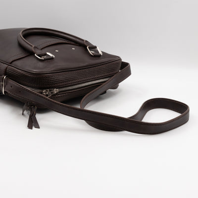 Bequia Porte Document Vertical Brown Leather