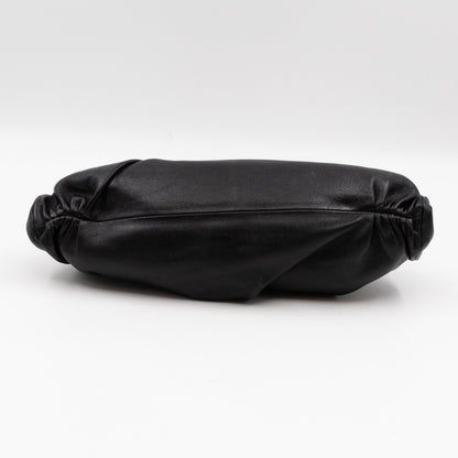 Monte Carlo Clutch Black Leather