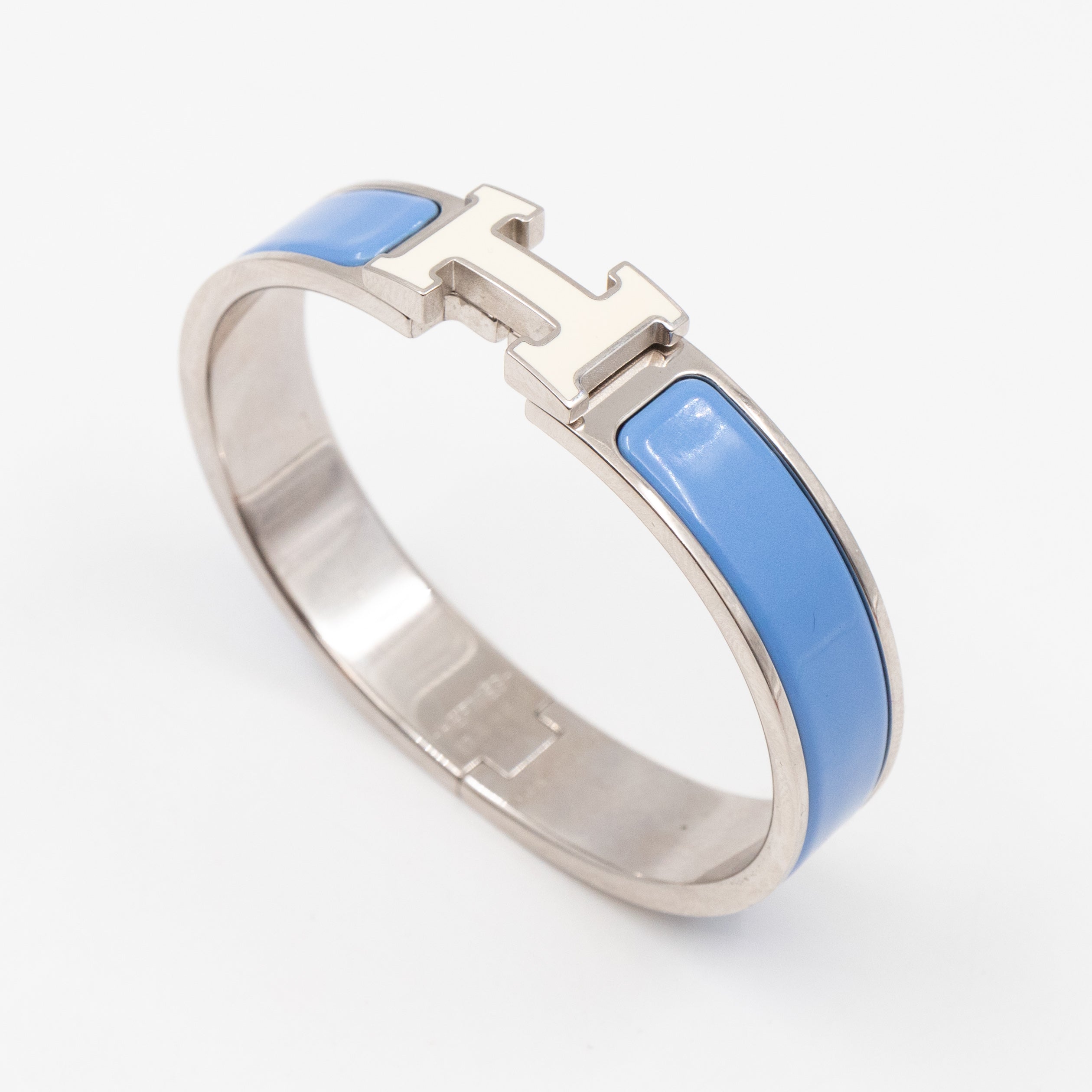 Clic H Bracelet PM  Blue White Silver