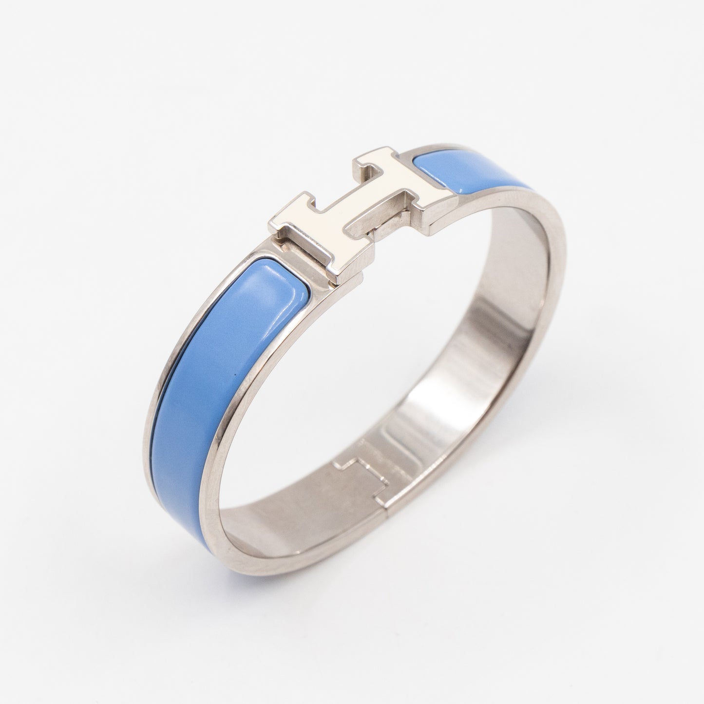 Clic H Bracelet PM  Blue White Silver