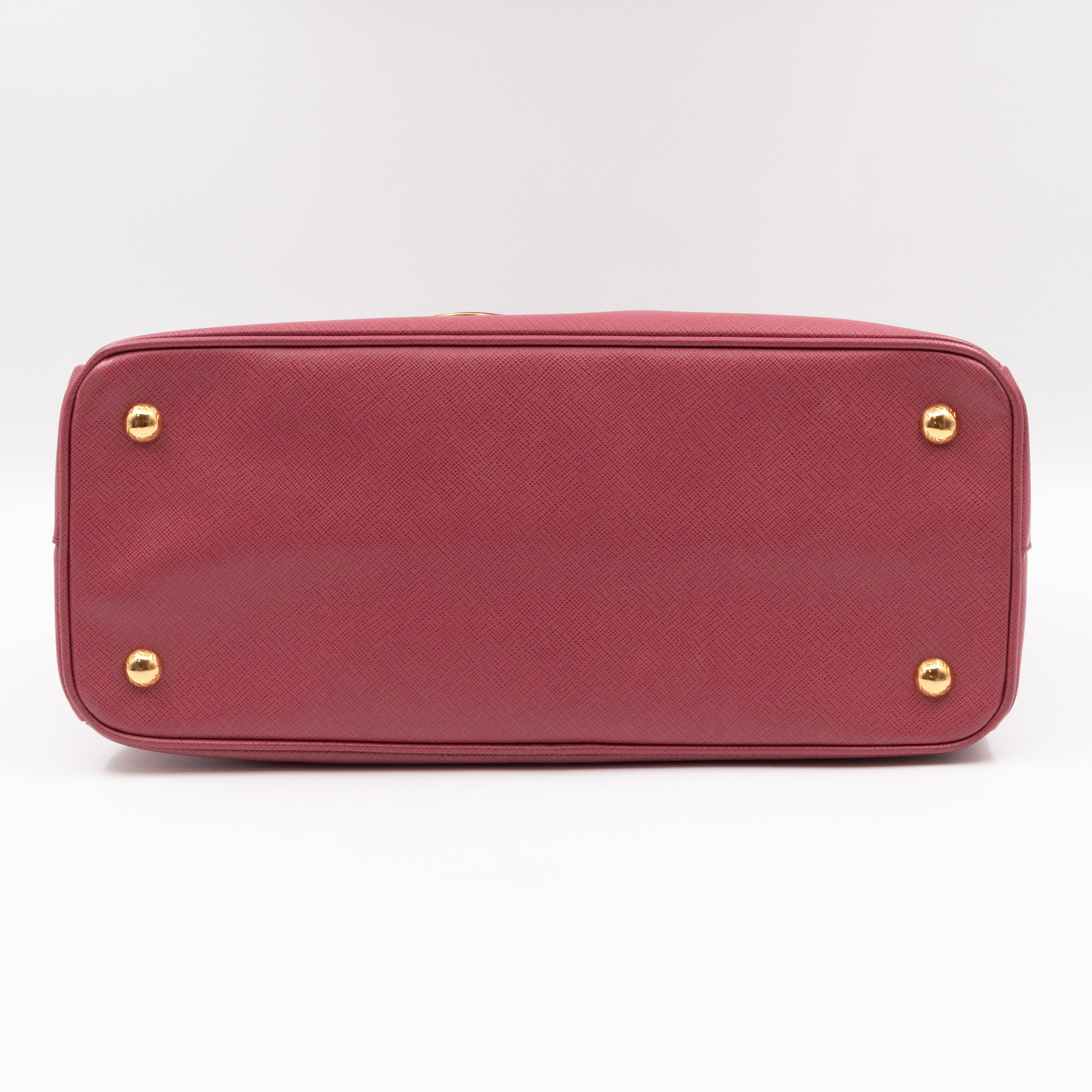 Galleria Medium Single Zip Mauve Saffiano