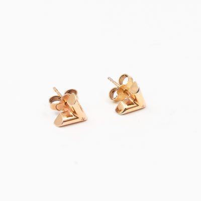 Essential V Studs Gold