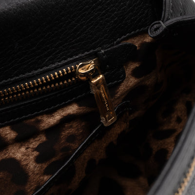 Sicily Large Black Dauphine Leather