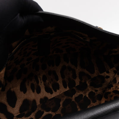 Sicily Large Black Dauphine Leather