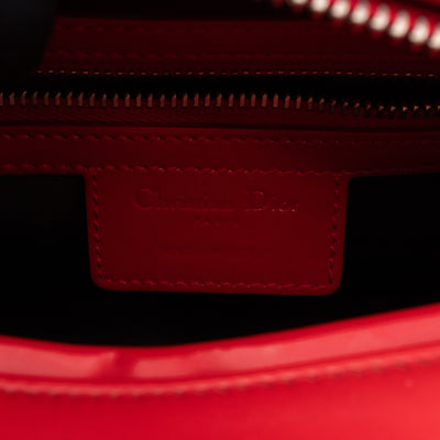 Lady Dior Medium Red Smooth Patent Leather