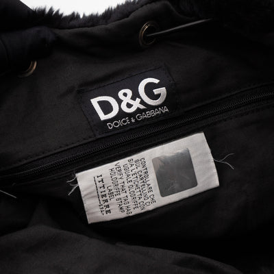 Dolce & Gabbana D&G Vintage Faux Fur Backpack Black – Queen 