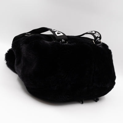Dolce & Gabbana D&G Fur Logo Backpack Black Dolce & Gabbana D&G Vintage Faux Fur Backpack Black – Queen  main image 3