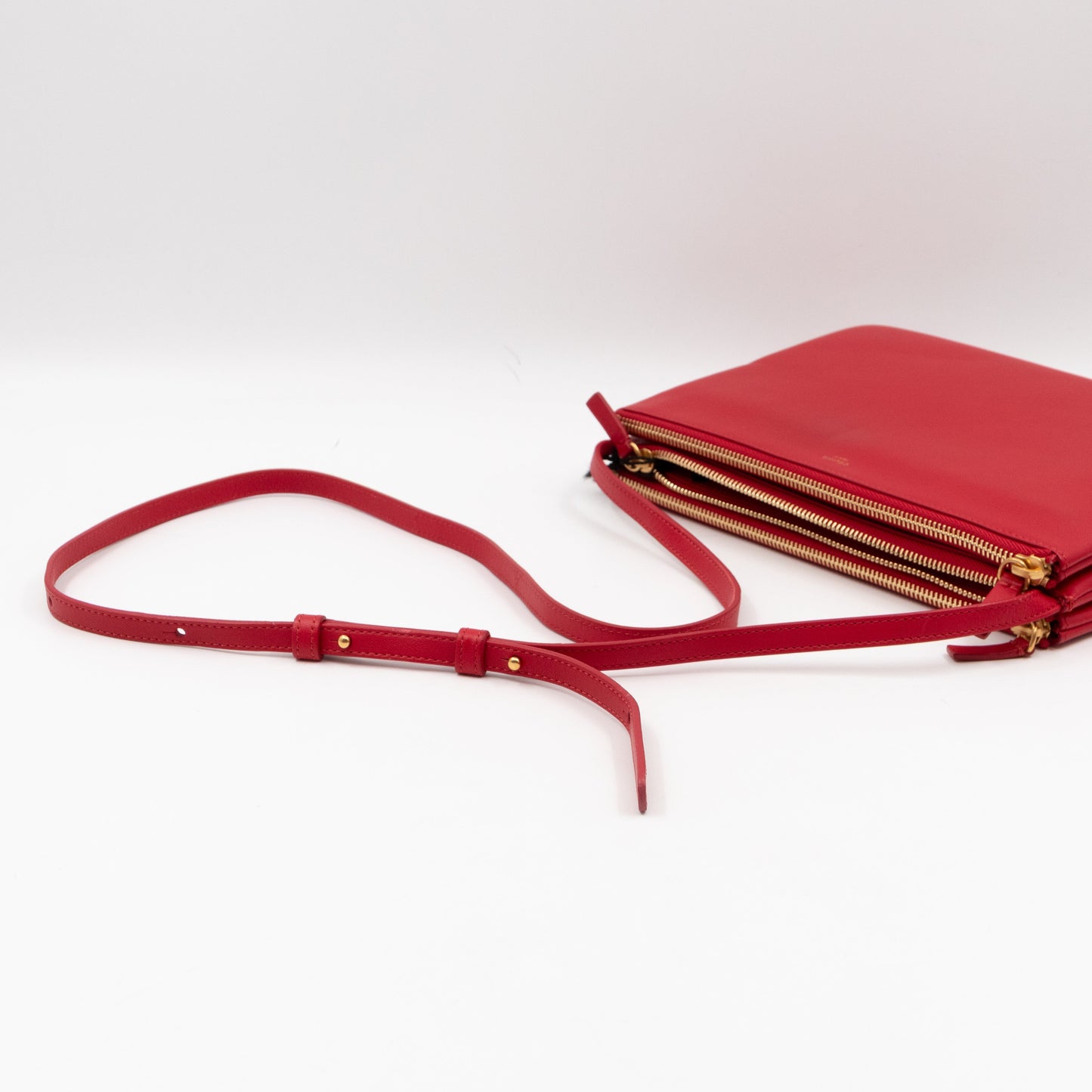 Large Trio Bag Red Leather
