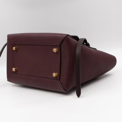 Mini Belt Bag Burgundy Leather