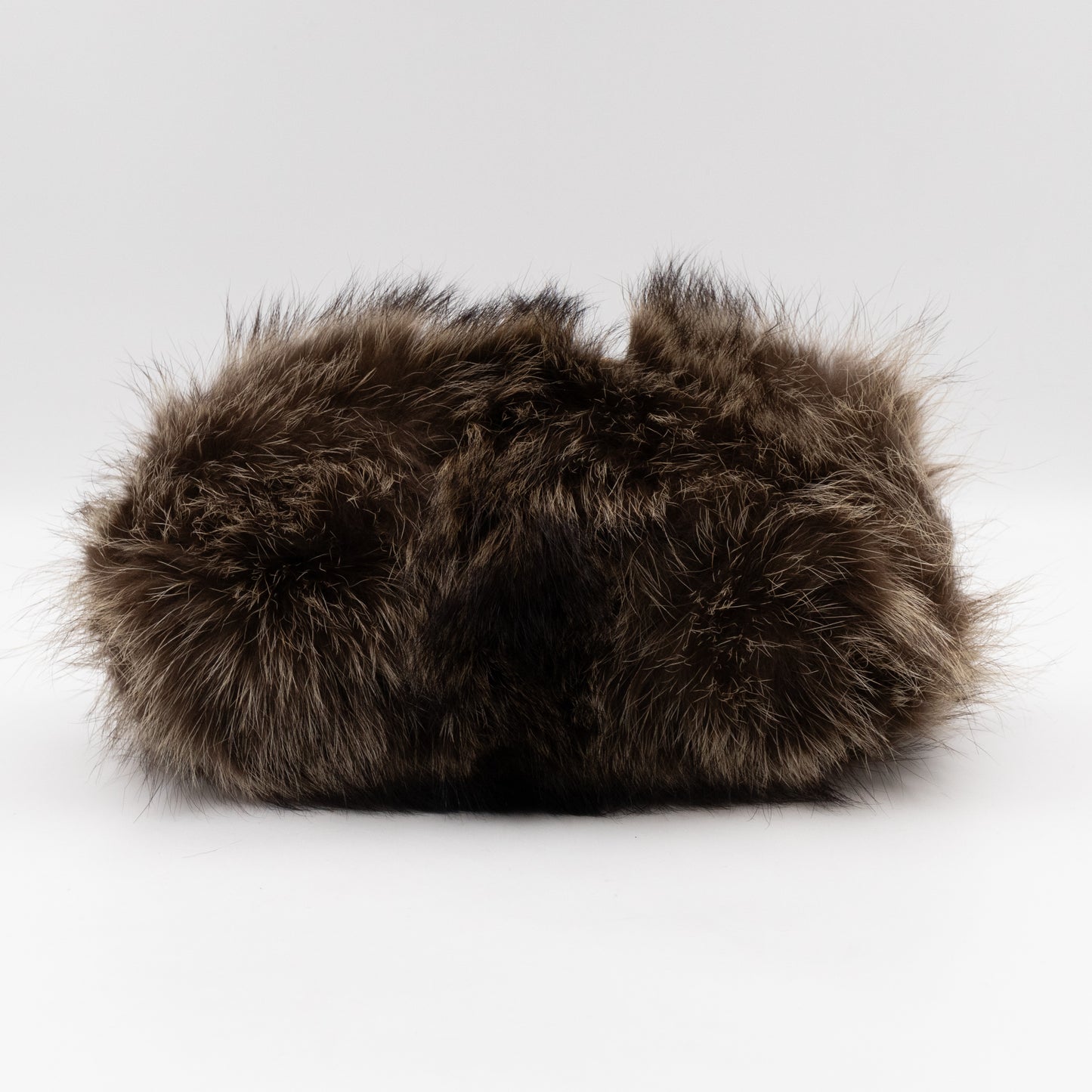 Small Smilla Chain Bag Fur Brown Leather