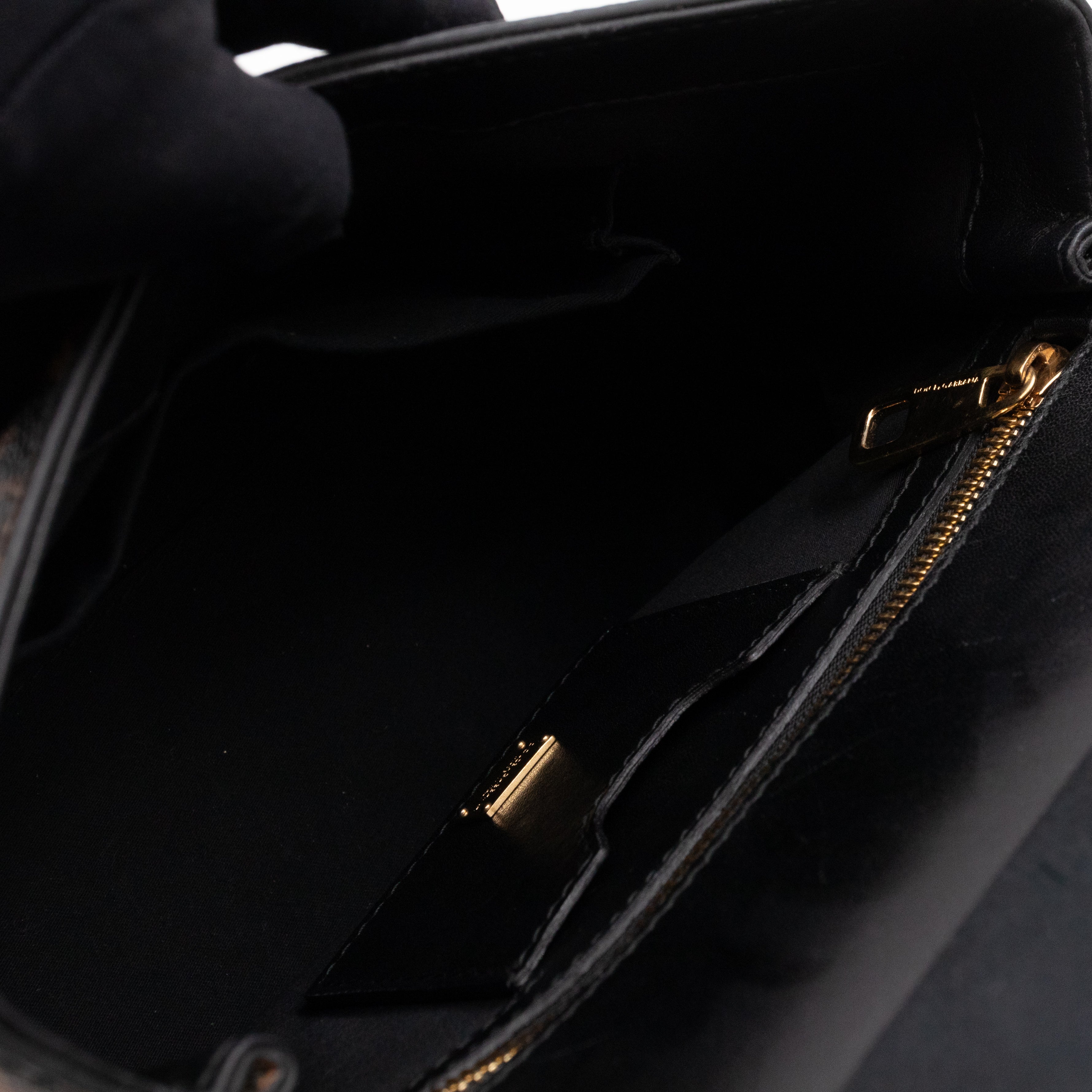 Sicily Medium Dauphine Leather Leopard