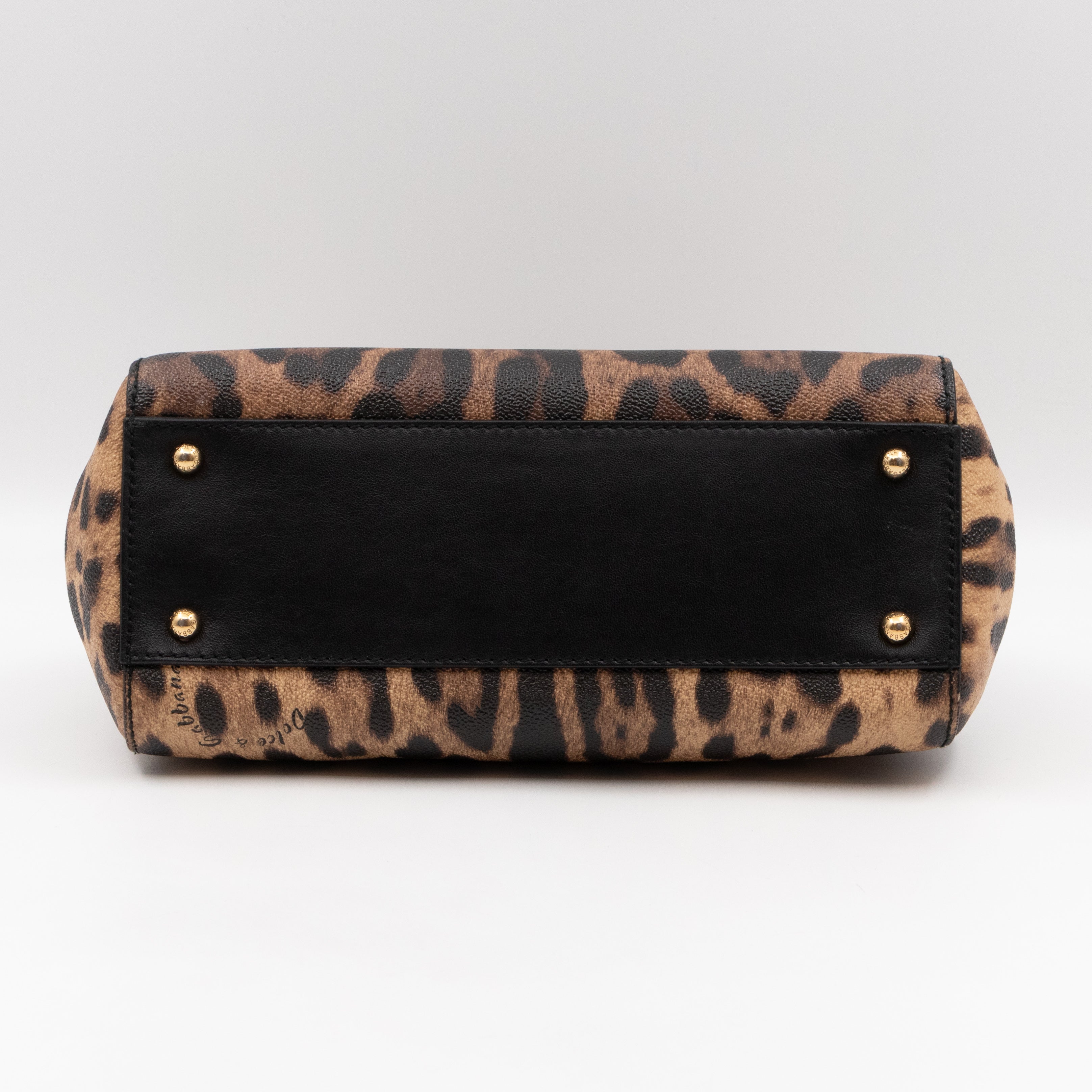 Sicily Medium Dauphine Leather Leopard
