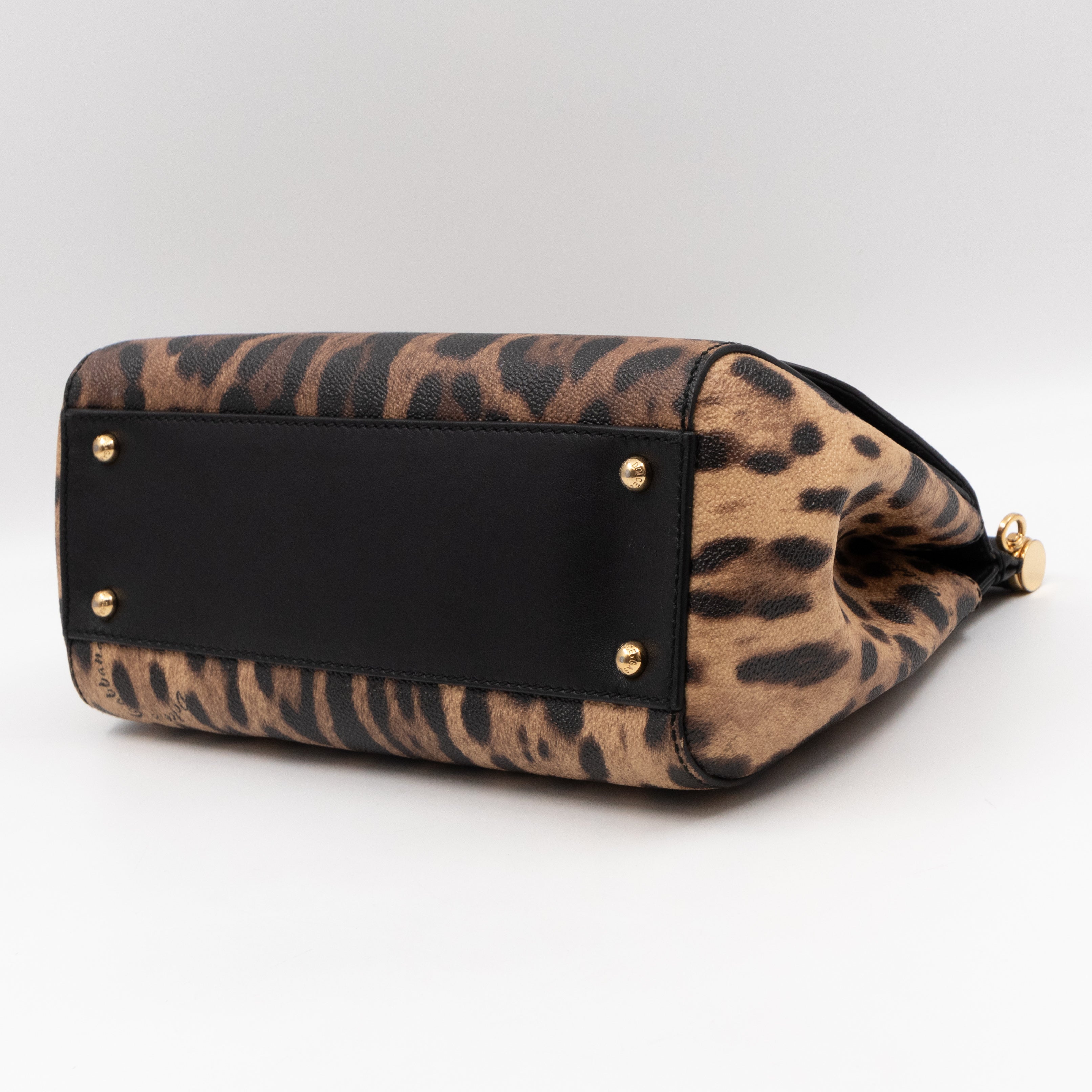Sicily Medium Dauphine Leather Leopard