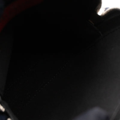 VLTN Logo Small Crossbody Blue Leather