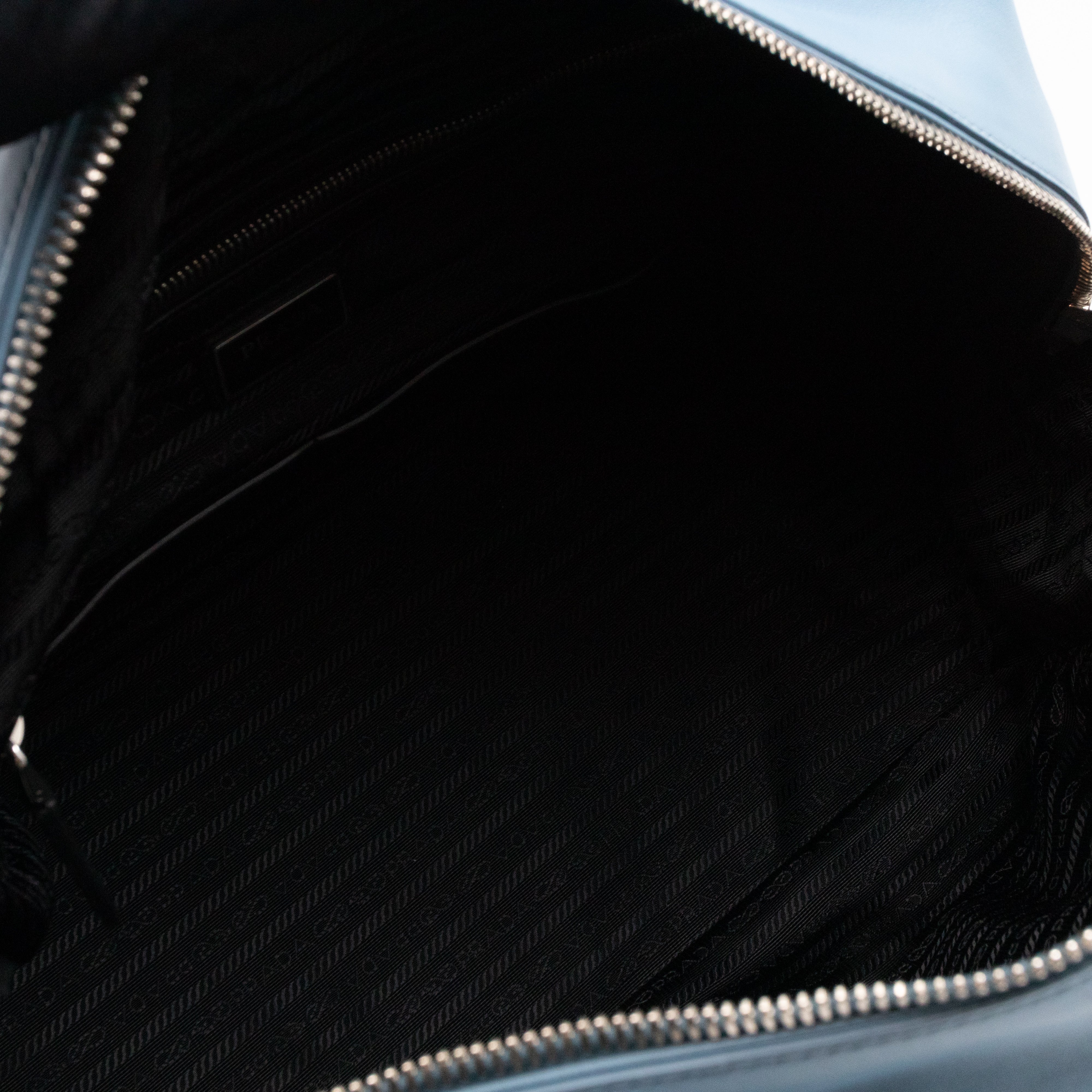 Duffle James Jean Large Blue Leather